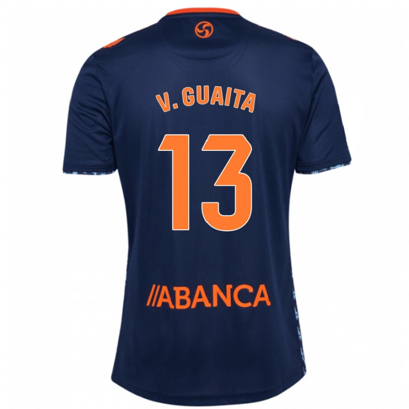 Danxen Kinderen Vicente Guaita #13 Marineblauw Uitshirt Uittenue 2024/25 T-Shirt