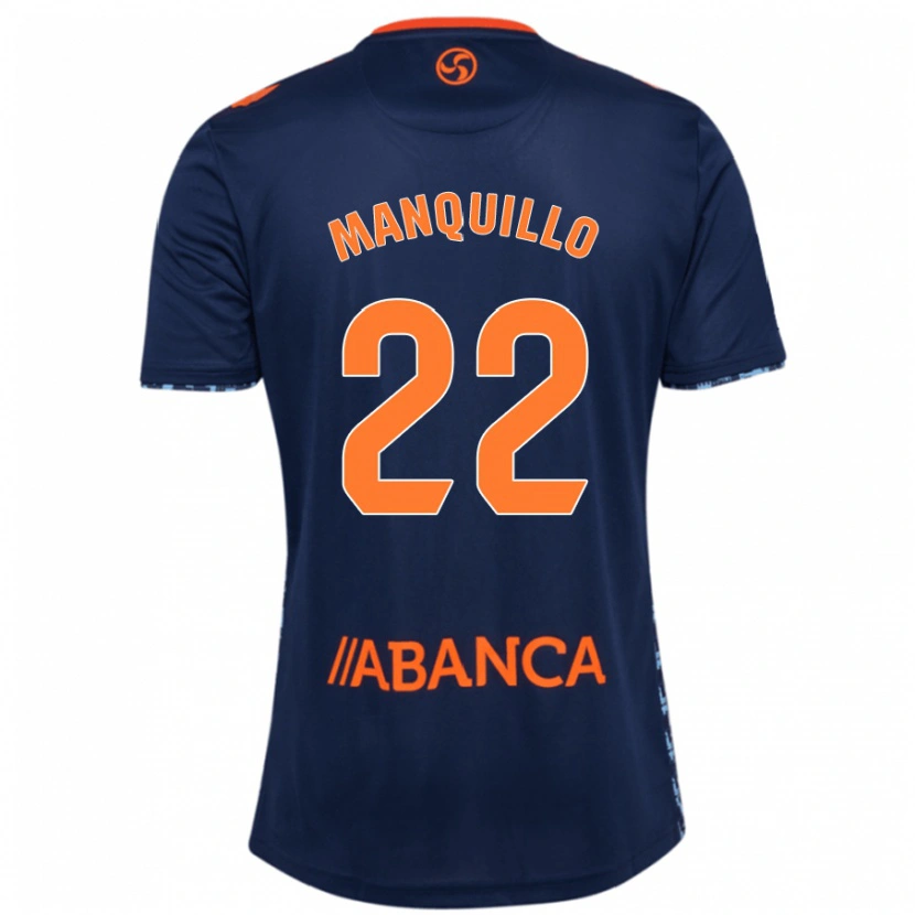 Danxen Kinderen Javier Manquillo #22 Marineblauw Uitshirt Uittenue 2024/25 T-Shirt