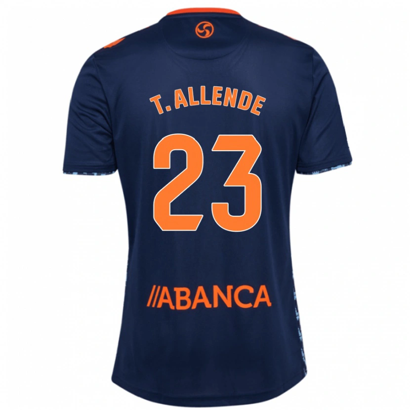 Danxen Kinderen Tadeo Allende #23 Marineblauw Uitshirt Uittenue 2024/25 T-Shirt