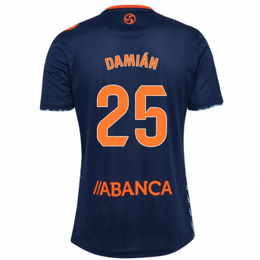 Danxen Kinderen Damián Rodríguez #25 Marineblauw Uitshirt Uittenue 2024/25 T-Shirt