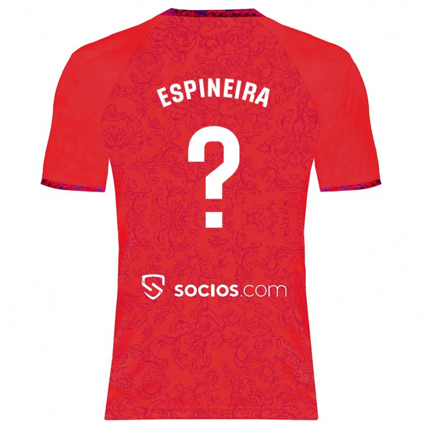 Danxen Kinderen Alberto Espiñeira #0 Rood Uitshirt Uittenue 2024/25 T-Shirt