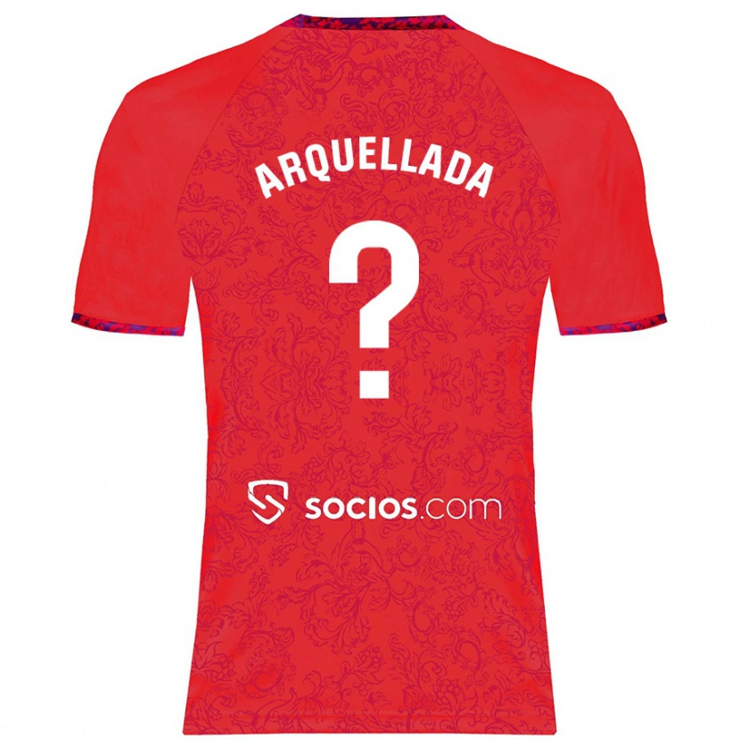 Danxen Kinderen Álvaro Arquellada #0 Rood Uitshirt Uittenue 2024/25 T-Shirt