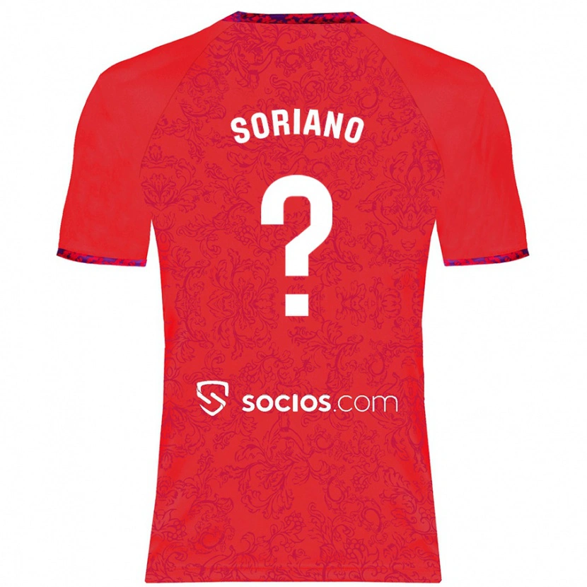 Danxen Kinderen Antonio Soriano #0 Rood Uitshirt Uittenue 2024/25 T-Shirt