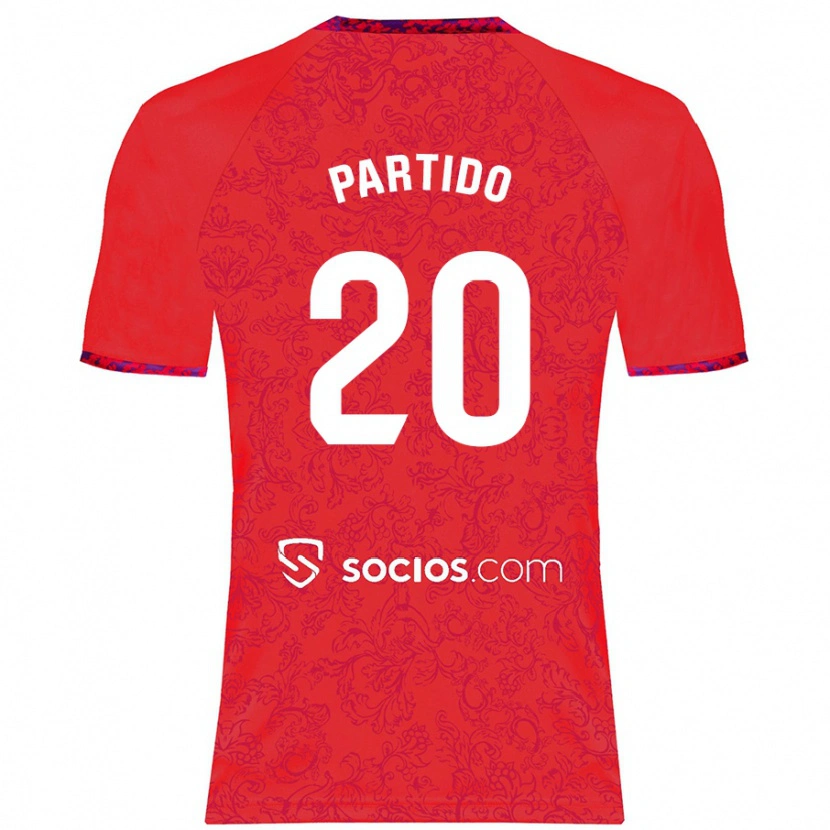 Danxen Kinderen Paula Partido #20 Rood Uitshirt Uittenue 2024/25 T-Shirt