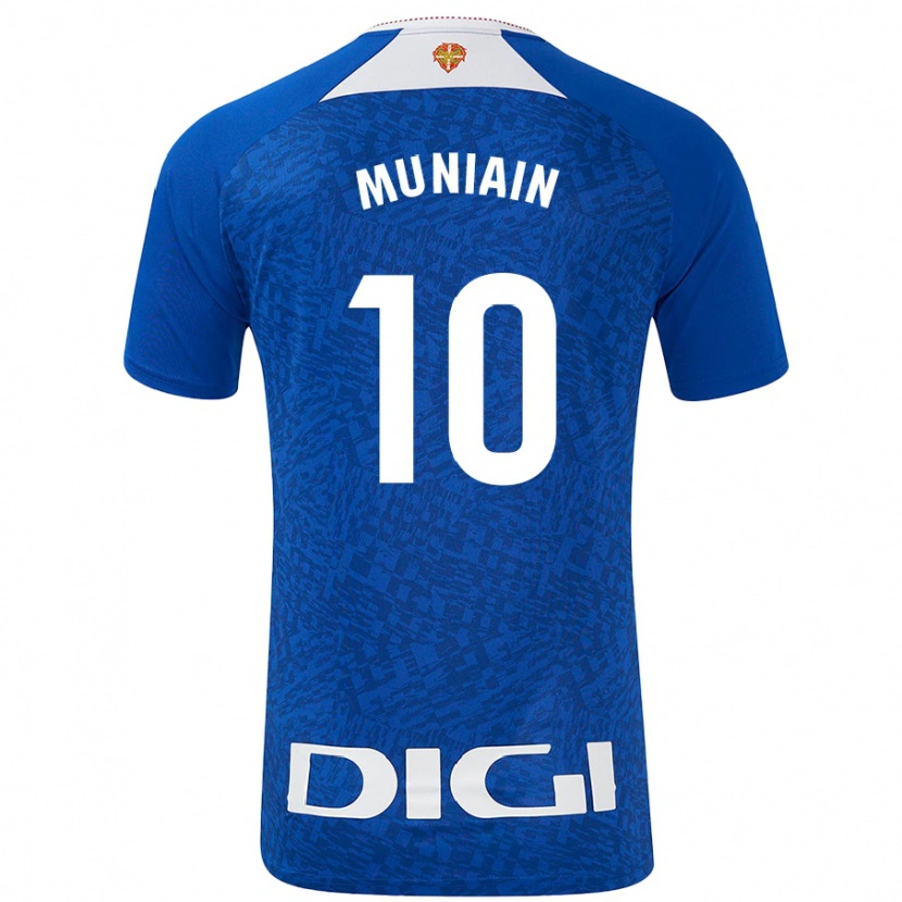 Danxen Kinderen Iker Muniain #10 Koningsblauw Uitshirt Uittenue 2024/25 T-Shirt