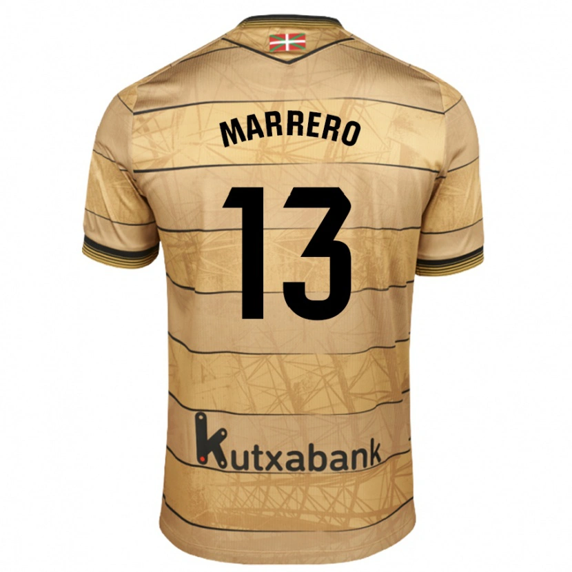 Danxen Kinderen Unai Marrero #13 Bruin Uitshirt Uittenue 2024/25 T-Shirt