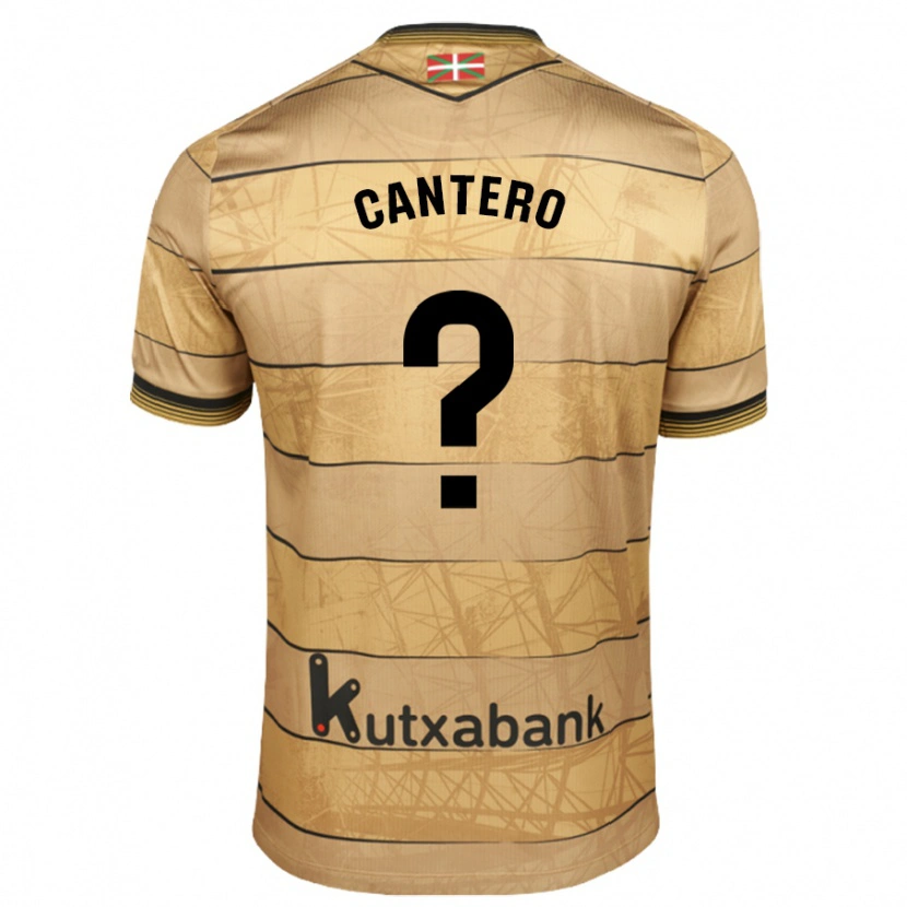 Danxen Kinderen Yago Cantero #0 Bruin Uitshirt Uittenue 2024/25 T-Shirt