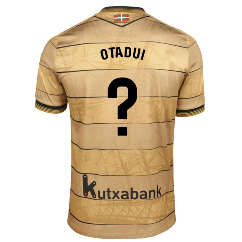 Danxen Kinderen Iker Otadui #0 Bruin Uitshirt Uittenue 2024/25 T-Shirt