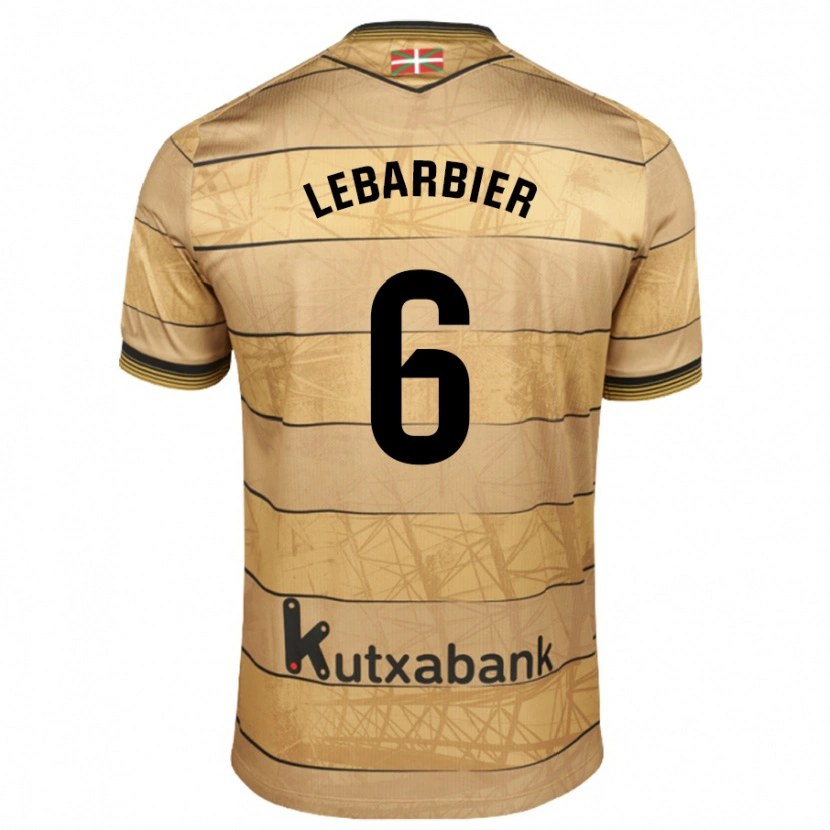 Danxen Kinderen Alex Lebarbier #6 Bruin Uitshirt Uittenue 2024/25 T-Shirt