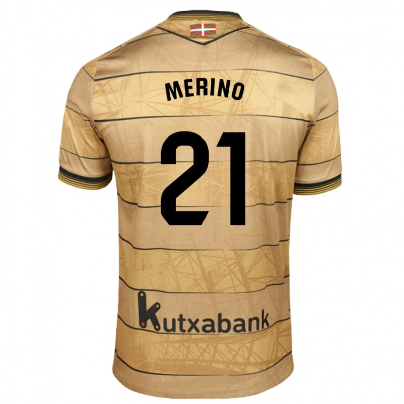 Danxen Kinderen Jon Merino #21 Bruin Uitshirt Uittenue 2024/25 T-Shirt