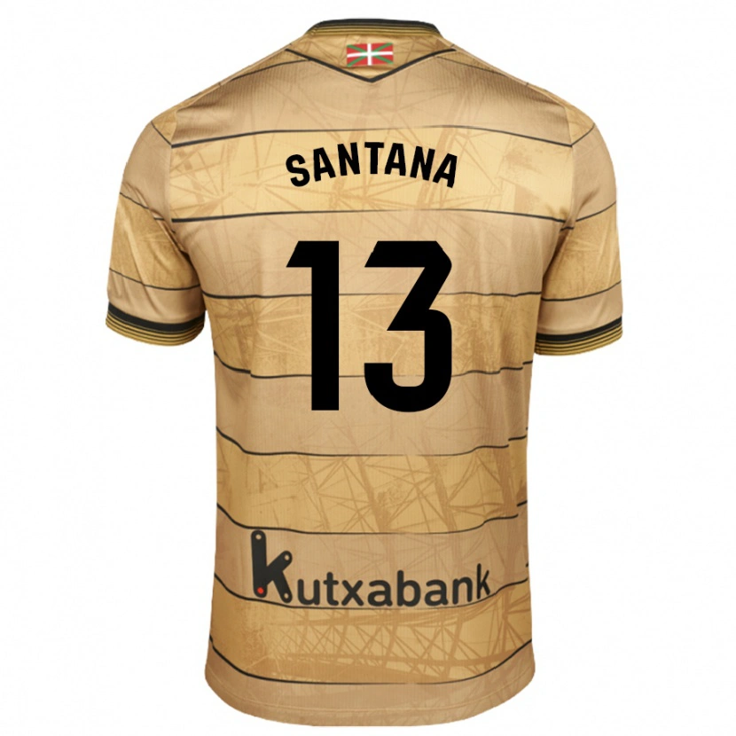 Danxen Kinderen Olatz Santana #13 Bruin Uitshirt Uittenue 2024/25 T-Shirt