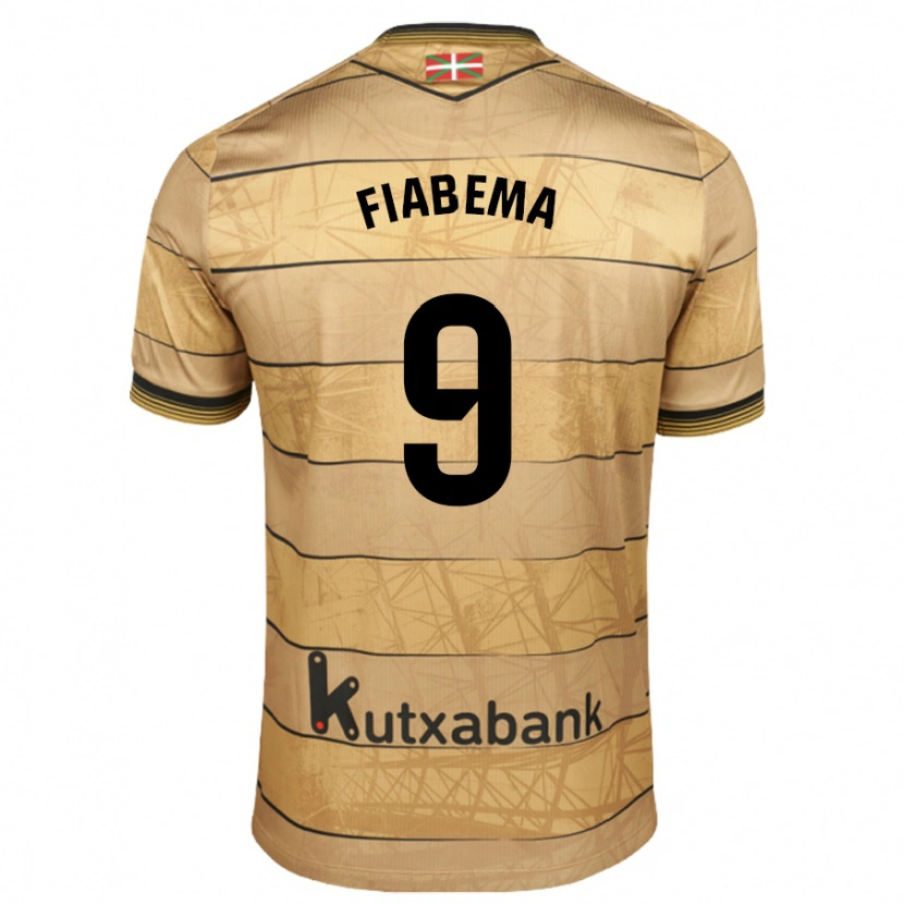 Danxen Kinderen Bryan Fiabema #9 Bruin Uitshirt Uittenue 2024/25 T-Shirt