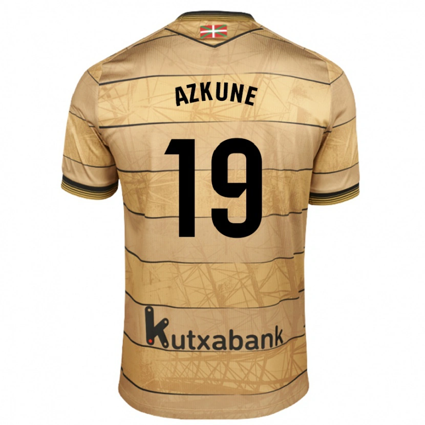 Danxen Kinderen Ekain Azkune #19 Bruin Uitshirt Uittenue 2024/25 T-Shirt