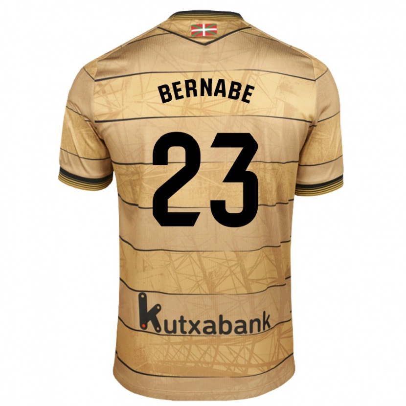 Danxen Kinderen Alejandra Bernabé De Santiago #23 Bruin Uitshirt Uittenue 2024/25 T-Shirt