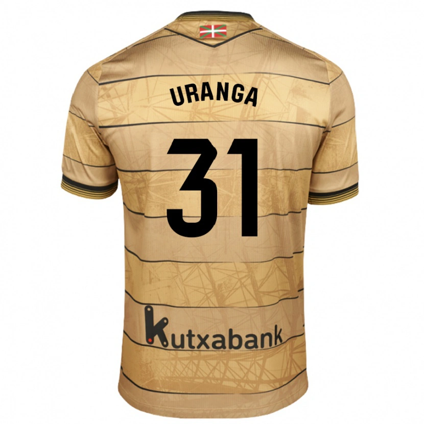 Danxen Kinderen Haizea Uranga Agirre #31 Bruin Uitshirt Uittenue 2024/25 T-Shirt