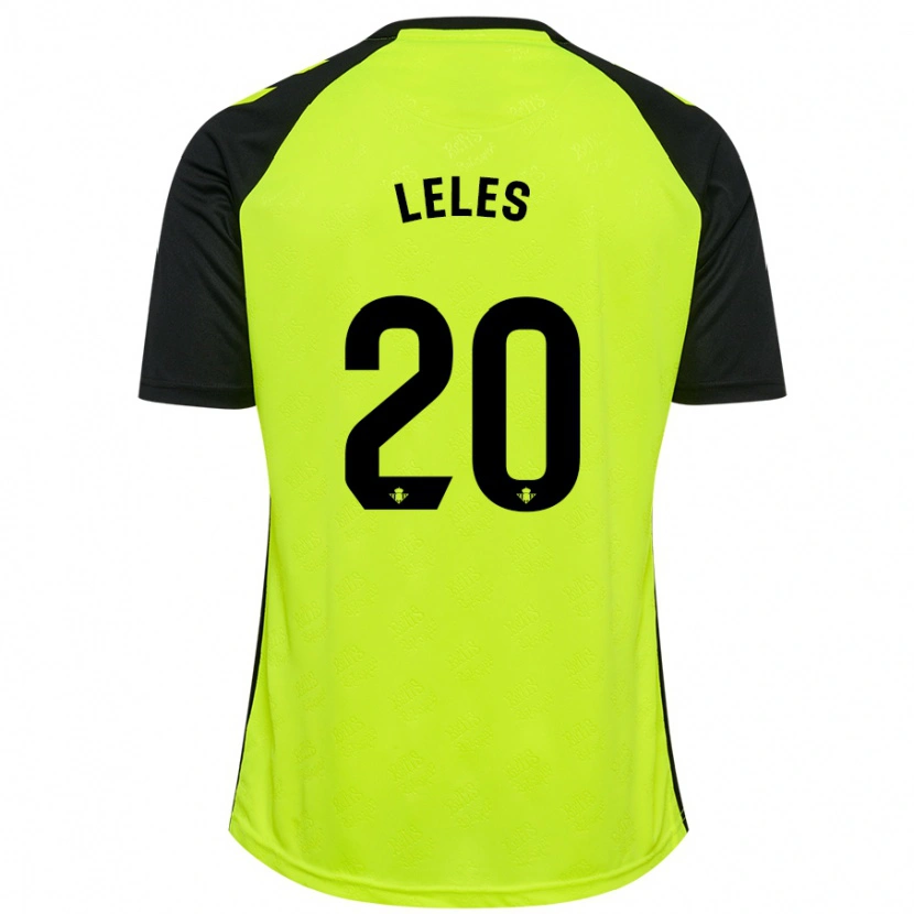 Danxen Kinderen Leles #20 Fluorescerend Geel Zwart Uitshirt Uittenue 2024/25 T-Shirt