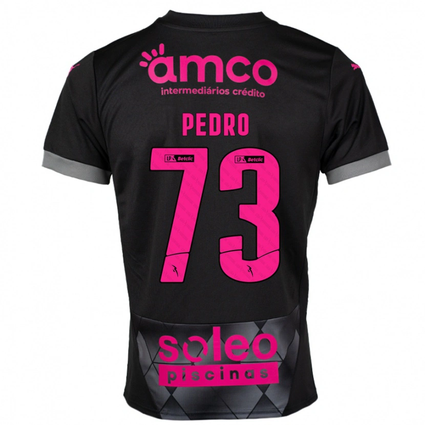 Danxen Kinderen Zé Pedro #73 Zwart Roze Uitshirt Uittenue 2024/25 T-Shirt