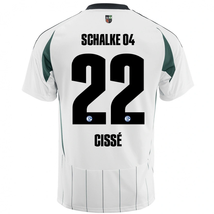 Danxen Kinderen Ibrahima Cissé #22 Wit Groen Uitshirt Uittenue 2024/25 T-Shirt