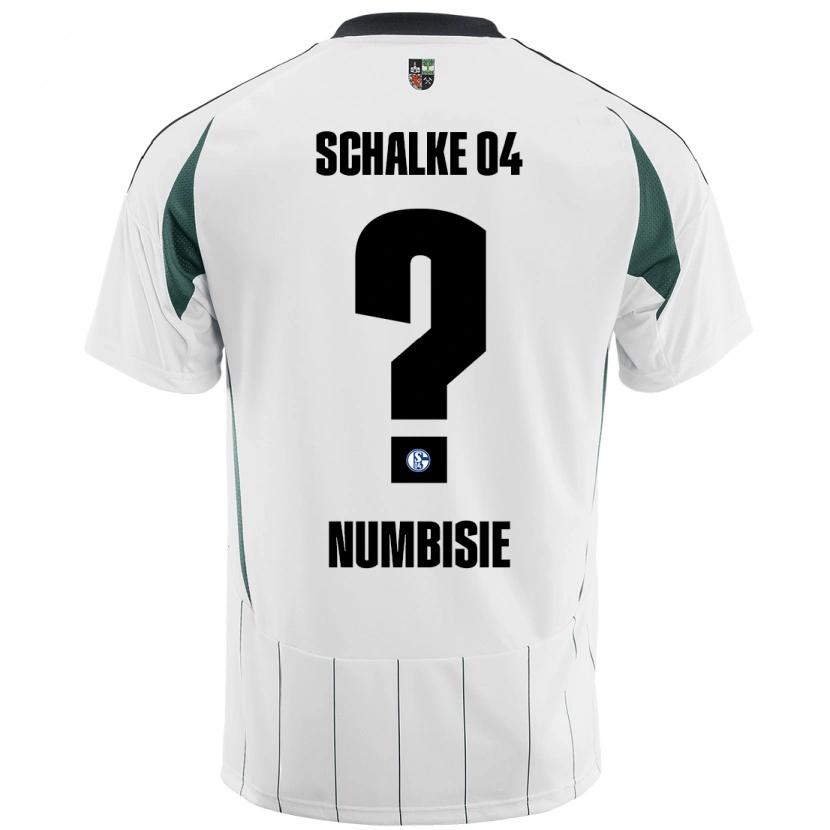 Danxen Kinderen Bruno Numbisie #0 Wit Groen Uitshirt Uittenue 2024/25 T-Shirt