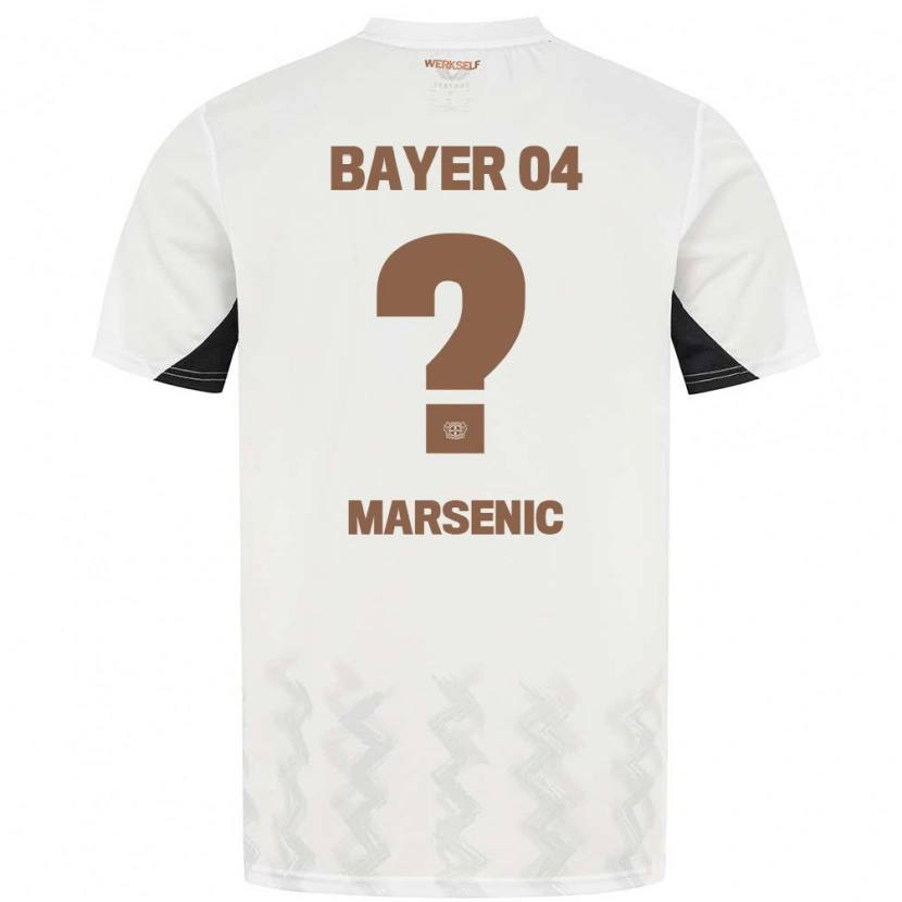 Danxen Kinderen Matija Marsenic #0 Wit Zwart Uitshirt Uittenue 2024/25 T-Shirt