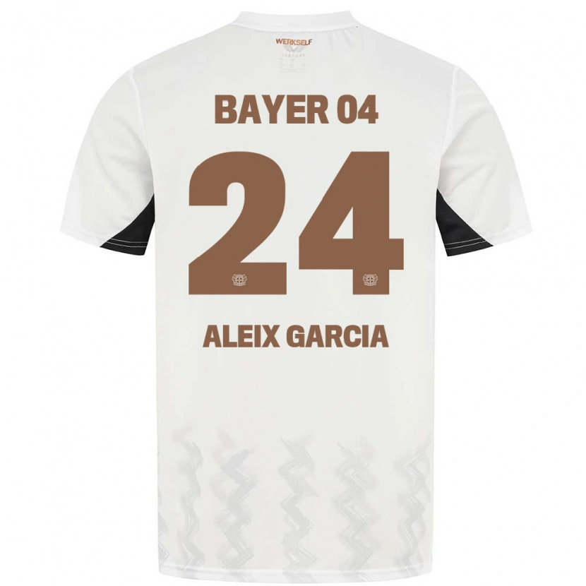 Danxen Kinderen Aleix García #24 Wit Zwart Uitshirt Uittenue 2024/25 T-Shirt