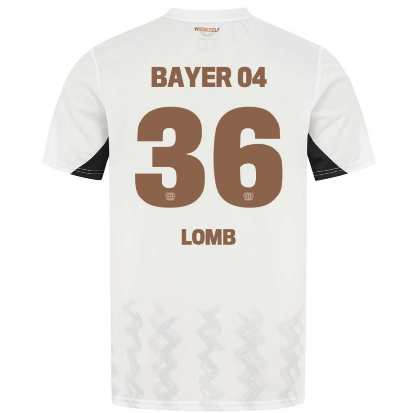 Danxen Kinderen Niklas Lomb #36 Wit Zwart Uitshirt Uittenue 2024/25 T-Shirt