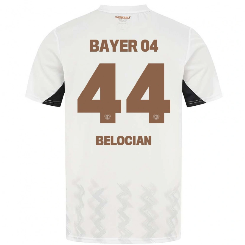 Danxen Kinderen Jeanuël Belocian #44 Wit Zwart Uitshirt Uittenue 2024/25 T-Shirt