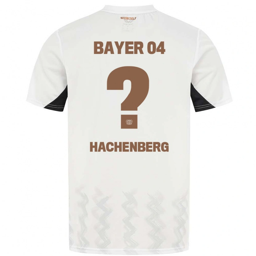 Danxen Kinderen Merlin Hachenberg #0 Wit Zwart Uitshirt Uittenue 2024/25 T-Shirt