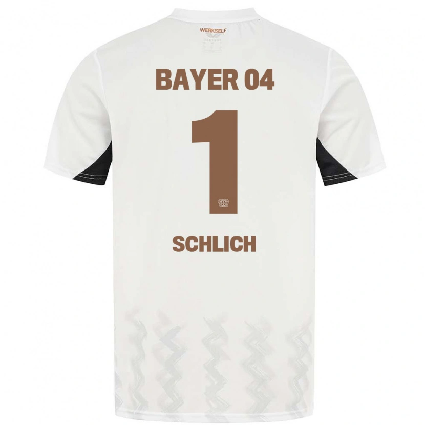 Danxen Kinderen Jesper Schlich #1 Wit Zwart Uitshirt Uittenue 2024/25 T-Shirt