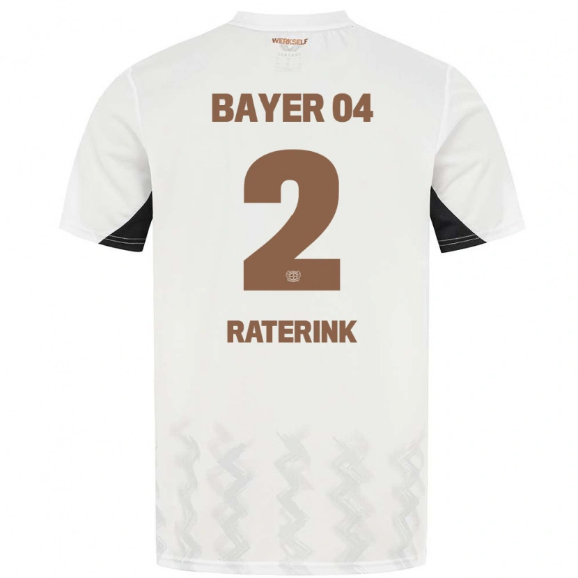 Danxen Kinderen Othniël Raterink #2 Wit Zwart Uitshirt Uittenue 2024/25 T-Shirt