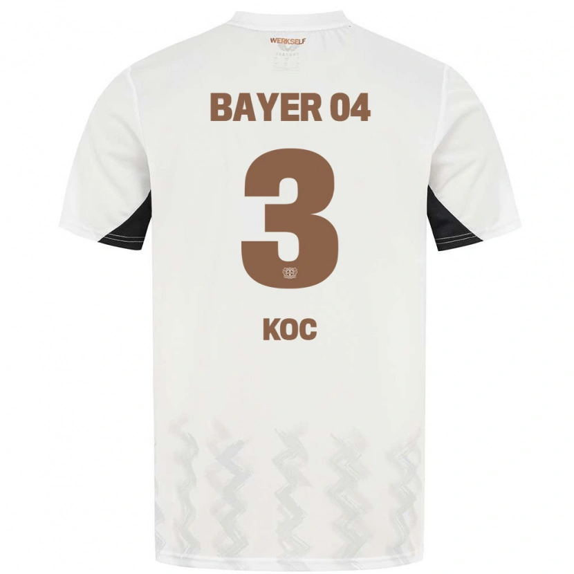 Danxen Kinderen Halil Koc #3 Wit Zwart Uitshirt Uittenue 2024/25 T-Shirt