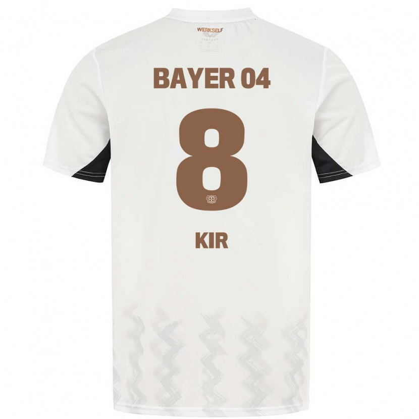 Danxen Kinderen Burak Kir #8 Wit Zwart Uitshirt Uittenue 2024/25 T-Shirt