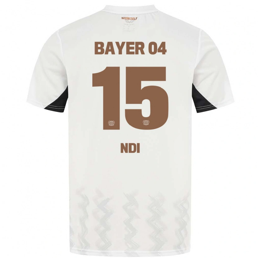 Danxen Kinderen Bradley Ndi #15 Wit Zwart Uitshirt Uittenue 2024/25 T-Shirt