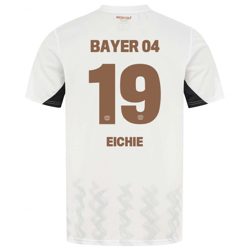 Danxen Kinderen Isaiah Eichie #19 Wit Zwart Uitshirt Uittenue 2024/25 T-Shirt