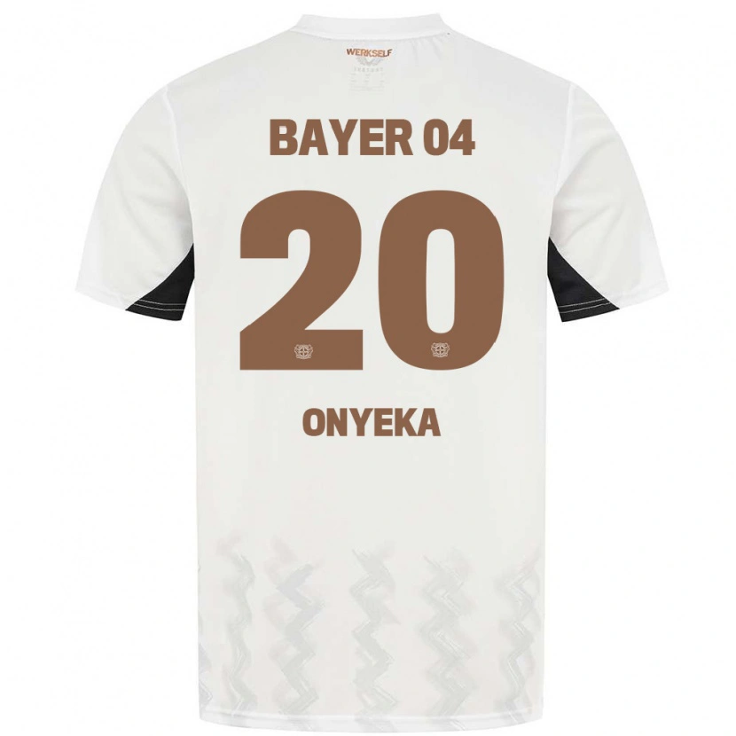 Danxen Kinderen Francis Onyeka #20 Wit Zwart Uitshirt Uittenue 2024/25 T-Shirt