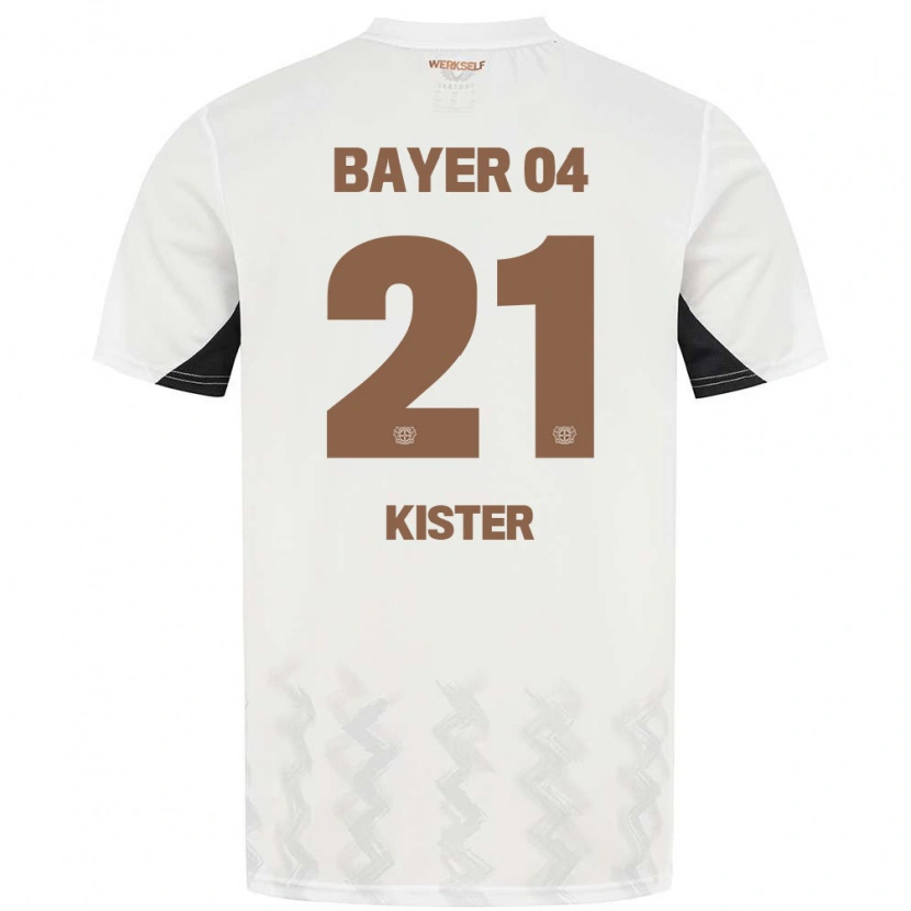 Danxen Kinderen Akim Kister #21 Wit Zwart Uitshirt Uittenue 2024/25 T-Shirt