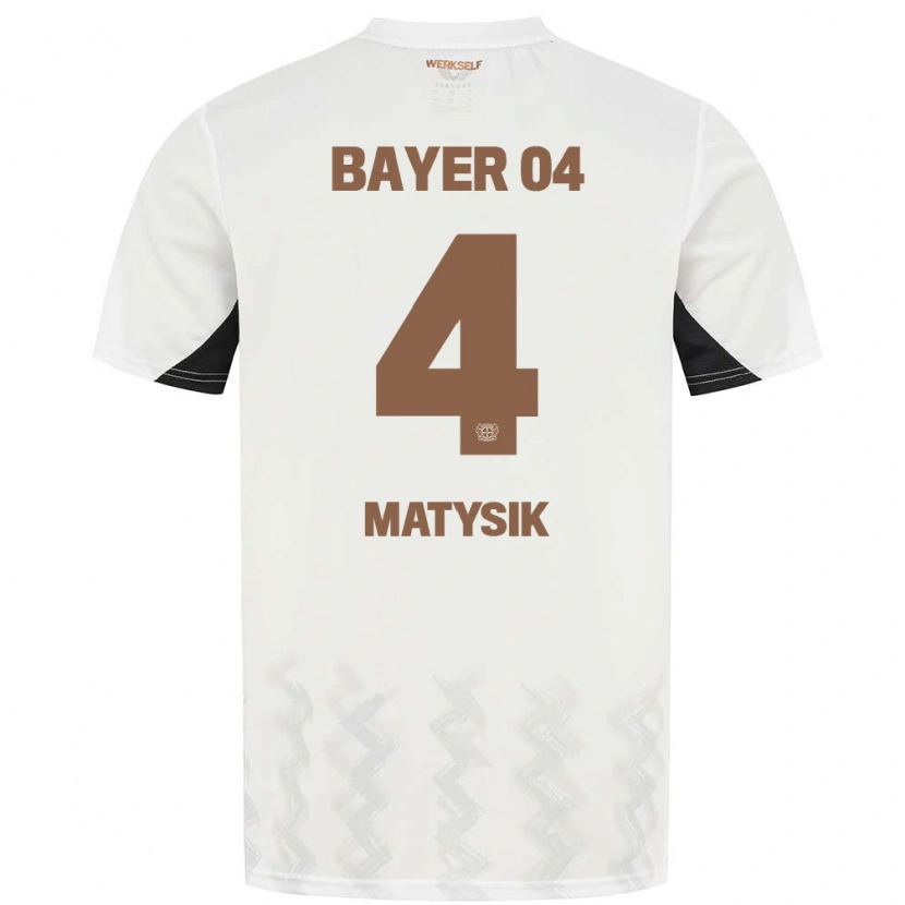 Danxen Kinderen Sylwia Matysik #4 Wit Zwart Uitshirt Uittenue 2024/25 T-Shirt