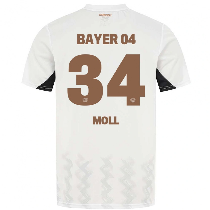 Danxen Kinderen Anne Moll #34 Wit Zwart Uitshirt Uittenue 2024/25 T-Shirt