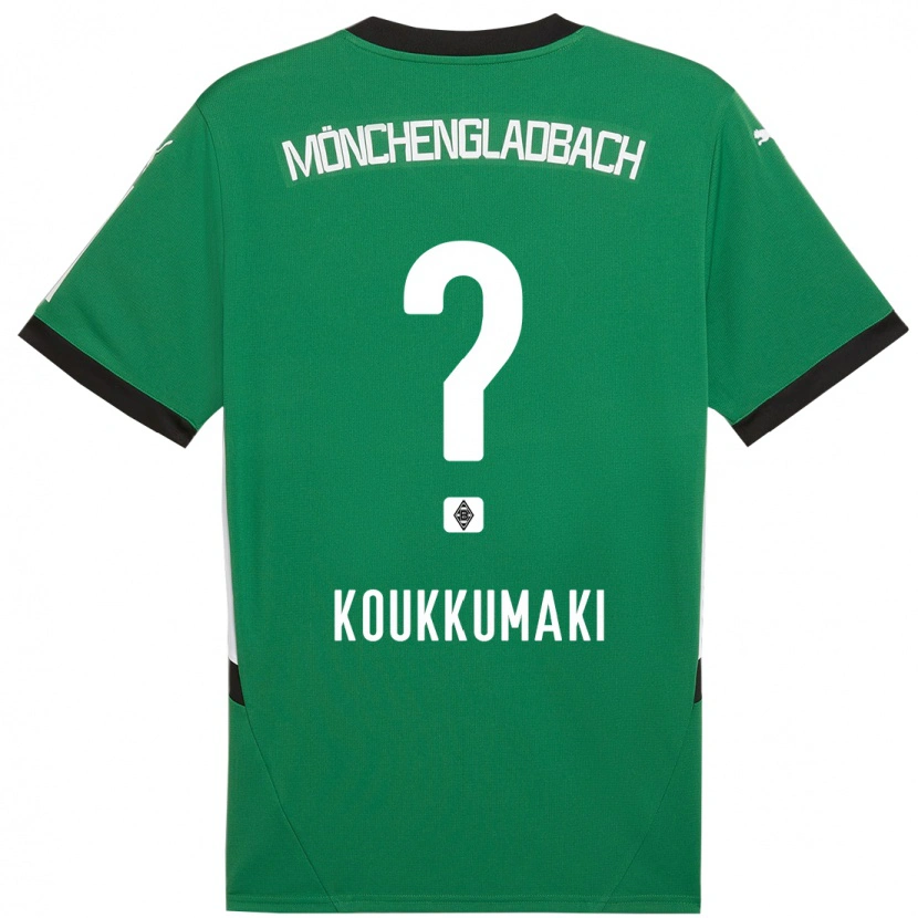 Danxen Kinderen Taavi Koukkumäki #0 Groen Wit Uitshirt Uittenue 2024/25 T-Shirt