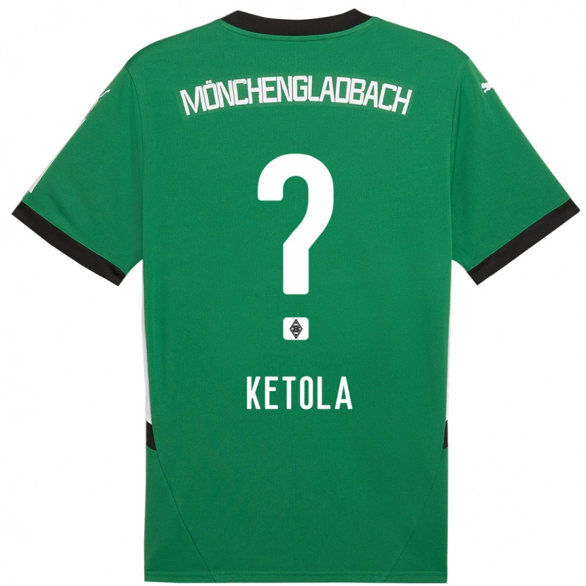 Danxen Kinderen Sulo Ketola #0 Groen Wit Uitshirt Uittenue 2024/25 T-Shirt