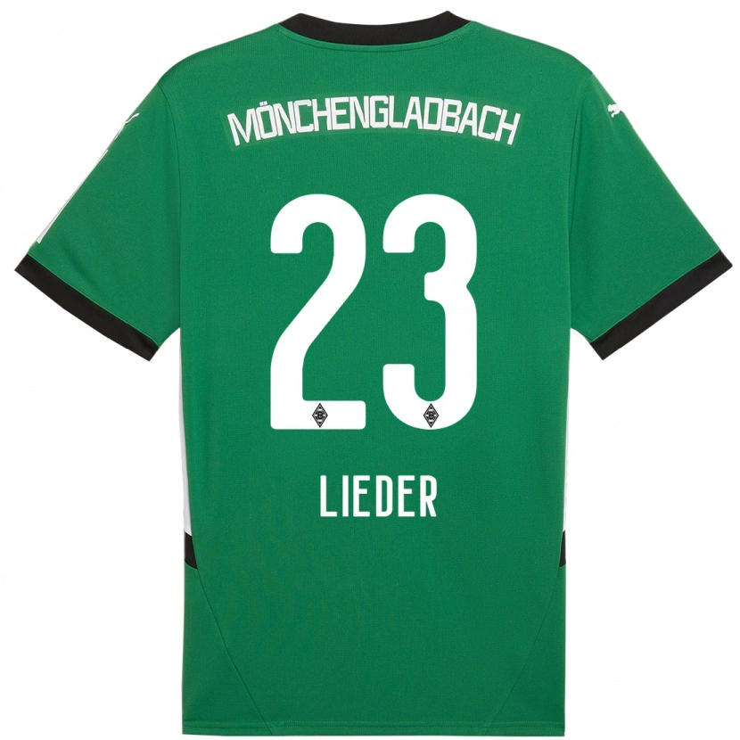 Danxen Kinderen Michel Lieder #23 Groen Wit Uitshirt Uittenue 2024/25 T-Shirt