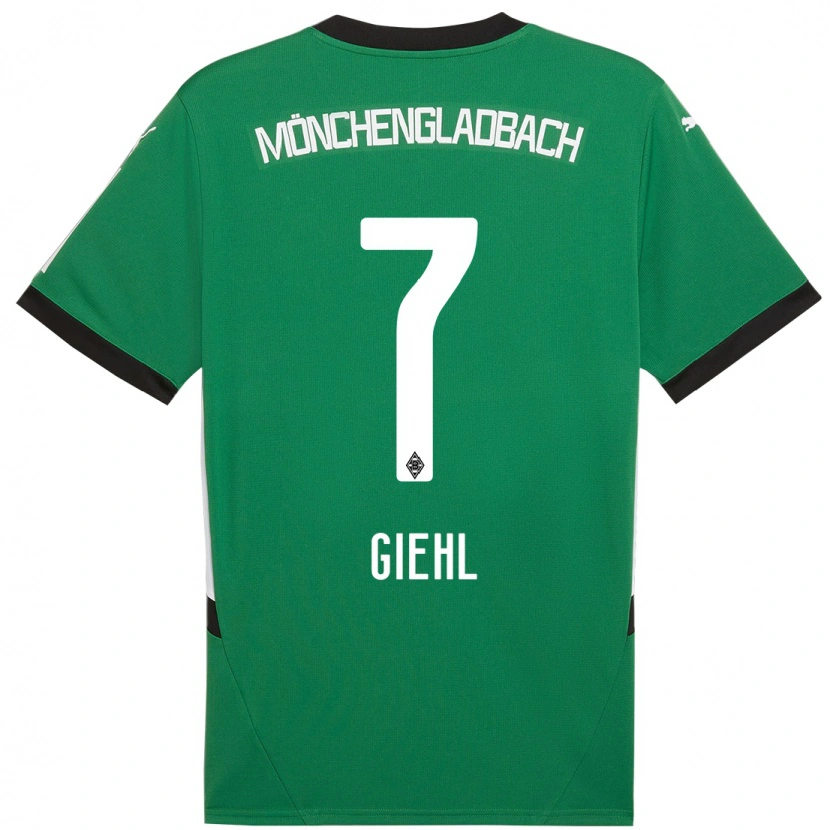 Danxen Kinderen Madita Giehl #7 Groen Wit Uitshirt Uittenue 2024/25 T-Shirt