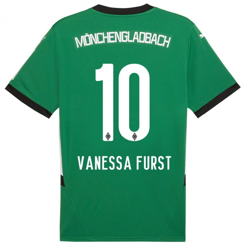 Danxen Kinderen Vanessa Fürst #10 Groen Wit Uitshirt Uittenue 2024/25 T-Shirt