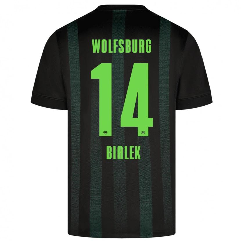 Danxen Kinderen Bartosz Bialek #14 Donkergroen Uitshirt Uittenue 2024/25 T-Shirt