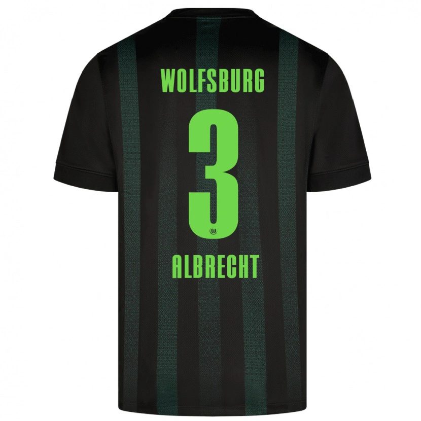 Danxen Kinderen Ben Albrecht #3 Donkergroen Uitshirt Uittenue 2024/25 T-Shirt