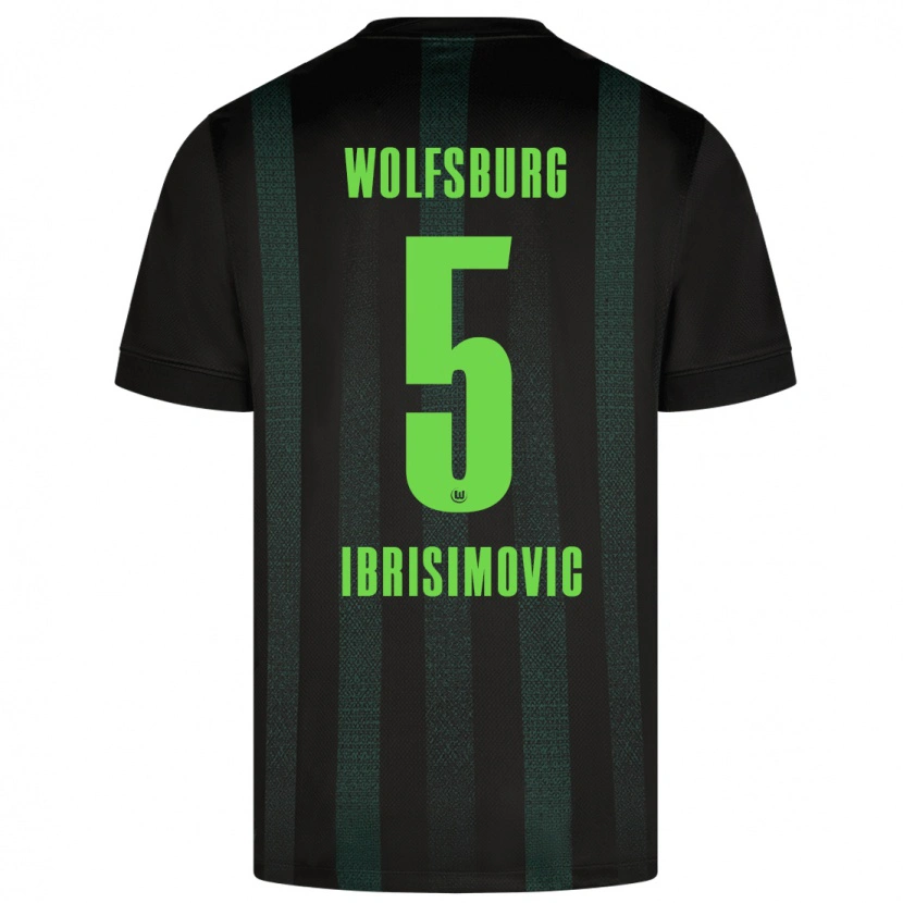 Danxen Kinderen Amar Ibrisimovic #5 Donkergroen Uitshirt Uittenue 2024/25 T-Shirt