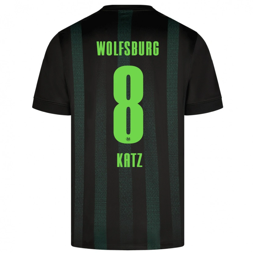 Danxen Kinderen Bruno Katz #8 Donkergroen Uitshirt Uittenue 2024/25 T-Shirt