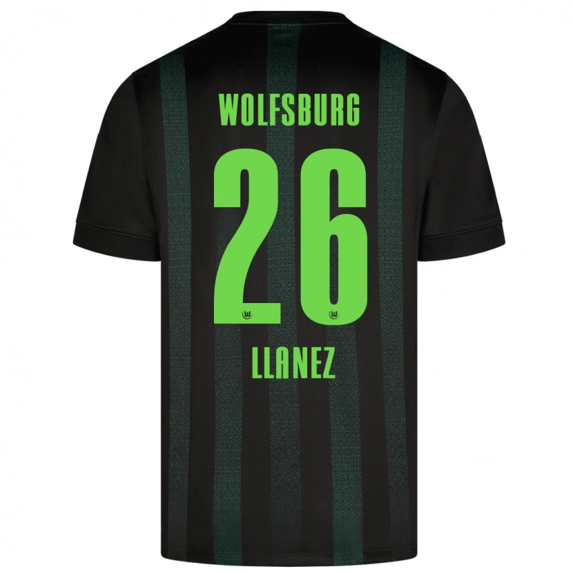 Danxen Kinderen Ulysses Llanez #26 Donkergroen Uitshirt Uittenue 2024/25 T-Shirt