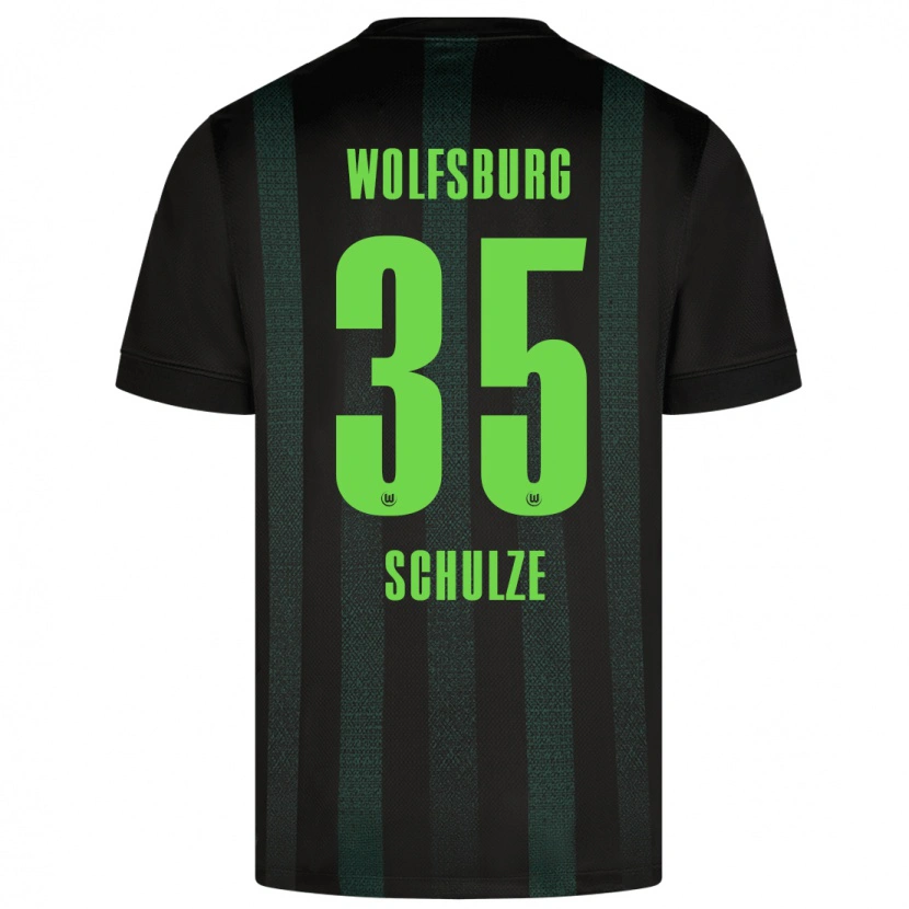 Danxen Kinderen Philipp Schulze #35 Donkergroen Uitshirt Uittenue 2024/25 T-Shirt