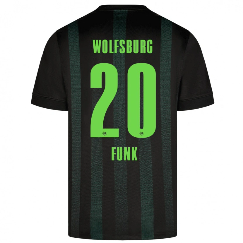 Danxen Kinderen Jonah Funk #20 Donkergroen Uitshirt Uittenue 2024/25 T-Shirt